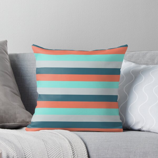 Item preview, Teal, coral, turquoise and grey Exotic Colour Patterns designed and sold by byskillbytalent.