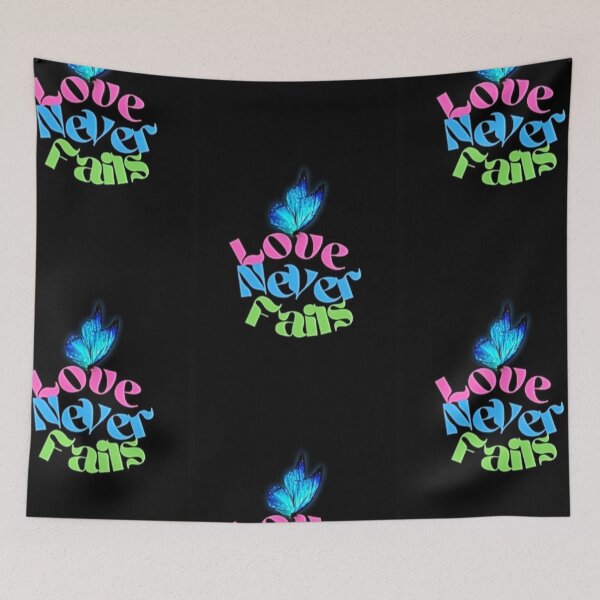 Item preview, Love Never Fails Blue Butterfly  designed and sold by IvaRenee.