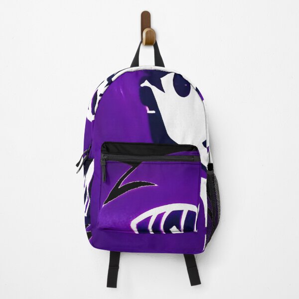 Item preview, purple hair cute anime girl black background designed and sold by UncleLanny.