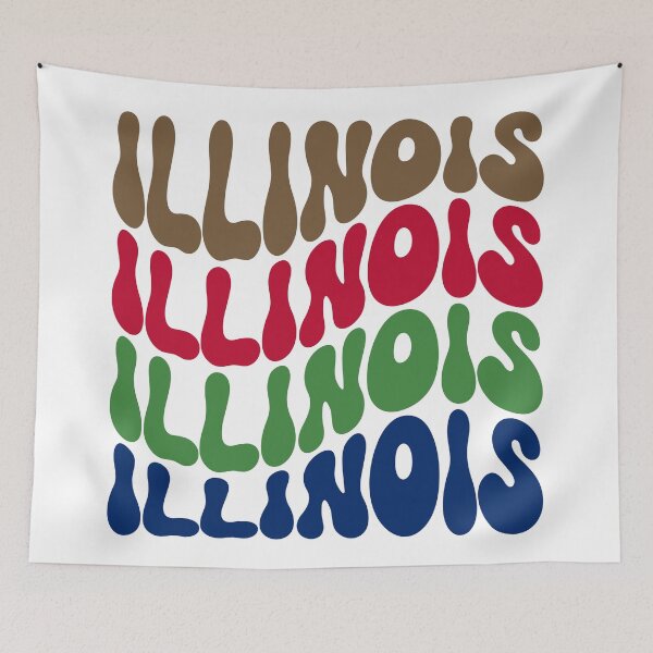 Item preview, Illinois Retro Stacked designed and sold by van-dal.