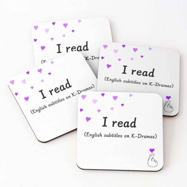 Item preview, Hearts I Read (English subtitles on K-Dramas)  designed and sold by CreativeKari.