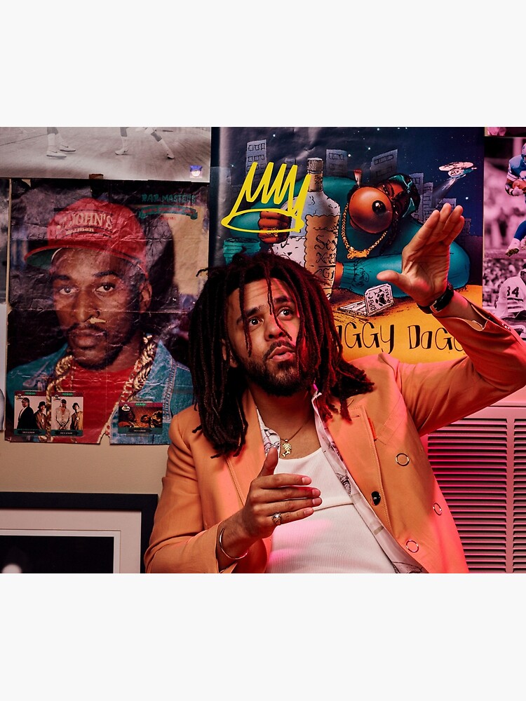 J Cole Portrait Tapestry Tapestry