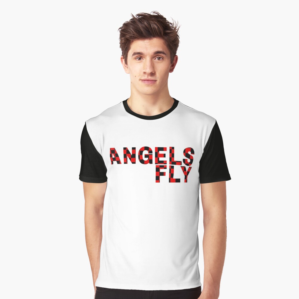 Angels Fly Louis Tomlinson Y2k Crop Baby Tee in Black 