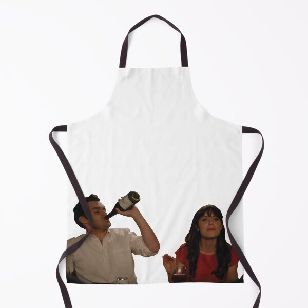 Item preview, New Girl Nick Miller Jessica Day Chugging Wine designed and sold by hughhhogan.