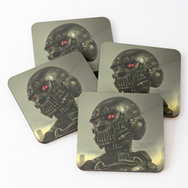 Item preview, Dystopian Robot - Battle Cyborg - Evil AI designed and sold by DanTheManDan.