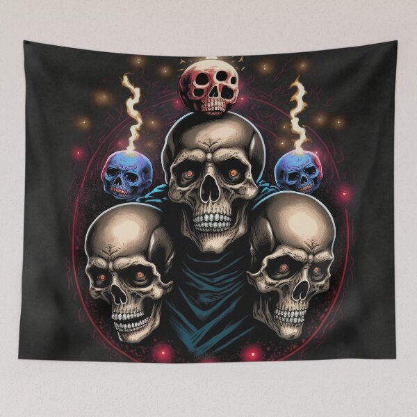 Item preview, Three Grinning Skulls designed and sold by Rednellanad.