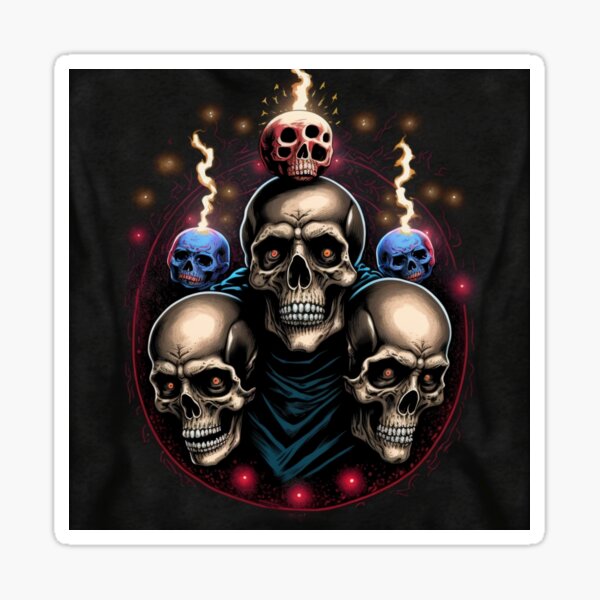 Item preview, Three Grinning Skulls designed and sold by Rednellanad.