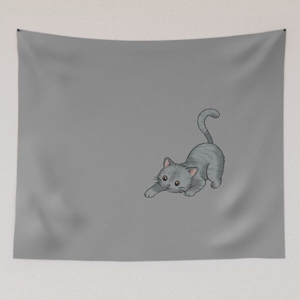 Item preview, Playful Gray Tabby Cat designed and sold by Zephyr-Studio.