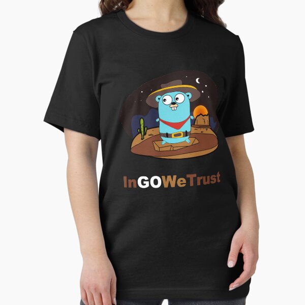 Vista previa del artículo con la obra «Golang - En Go confiamos», diseñado y vendido por coderman.
