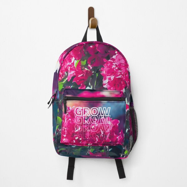 Item preview, GROW (above) - Bright Pink Floral Background designed and sold by AliceSLee.
