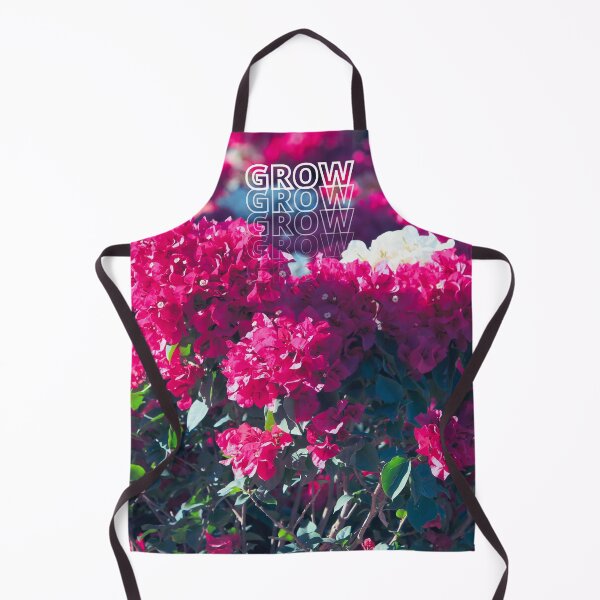 Item preview, GROW (above) - Bright Pink Floral Background designed and sold by AliceSLee.