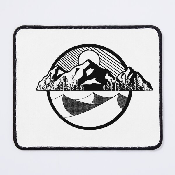 Item preview, Mountain in Black and White designed and sold by GStouderArt.