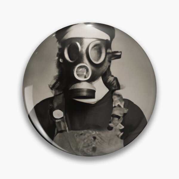 Item preview, The Girl With The Gas Mask designed and sold by ZenEverAI.