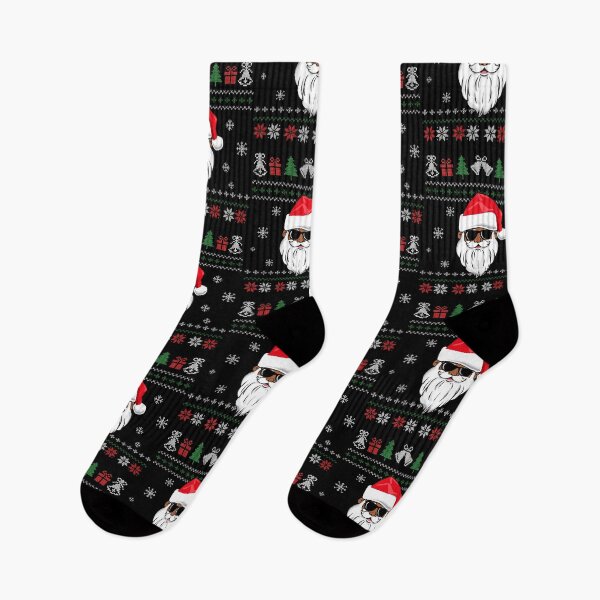 Item preview, Ugly Christmas Sweater Black Santa Melanin Xmas Party designed and sold by QueenOfPrint.