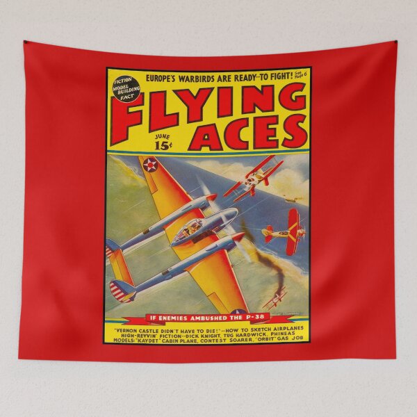 Item preview, FLYING ACES : Vintage 1939 Wartime Comic Cover Page Print designed and sold by posterbobs.
