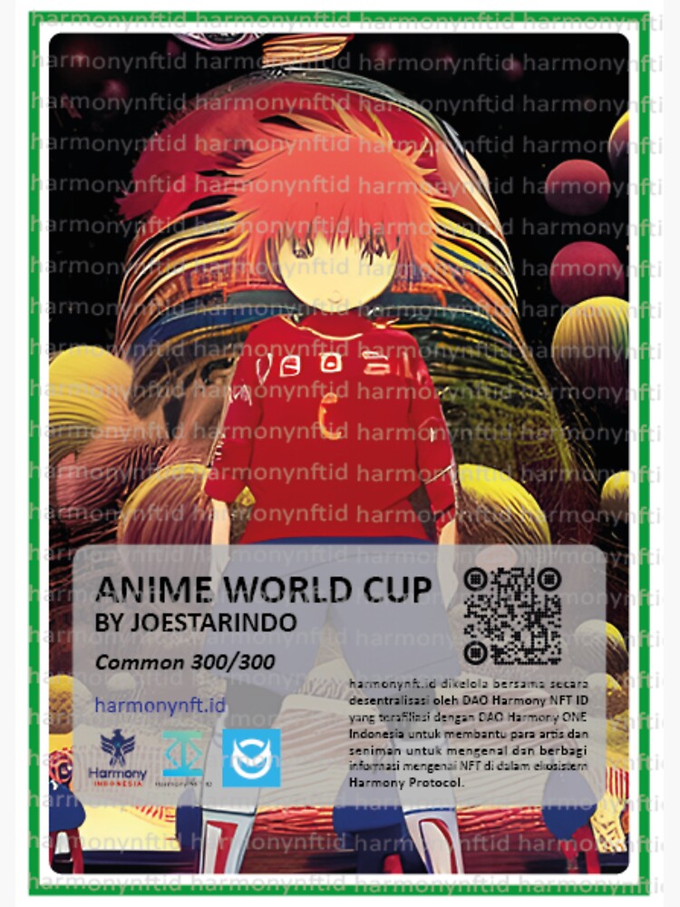 "Anime World Cup 1" Sticker for Sale by joestarindo Redbubble