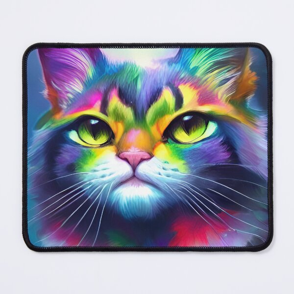 Item preview, Rainbow Grumpy Cat designed and sold by ComfortablyC.