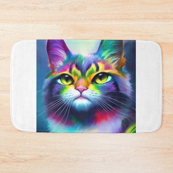 Item preview, Rainbow Grumpy Cat designed and sold by ComfortablyC.