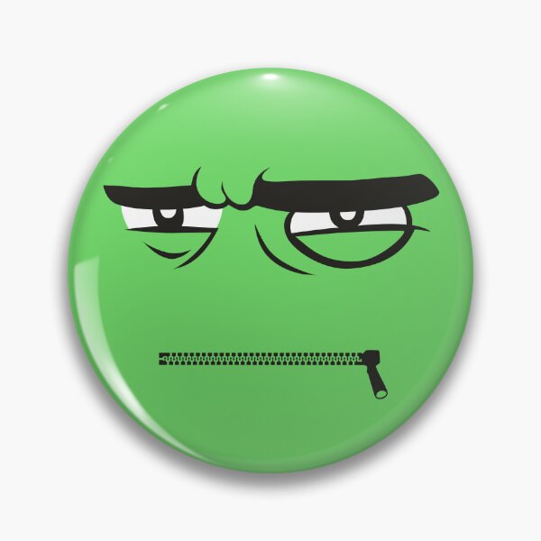 Item preview, That's My Happy Face - Funny Angry Face Expression (Green Version) designed and sold by Abhishek Goldar.
