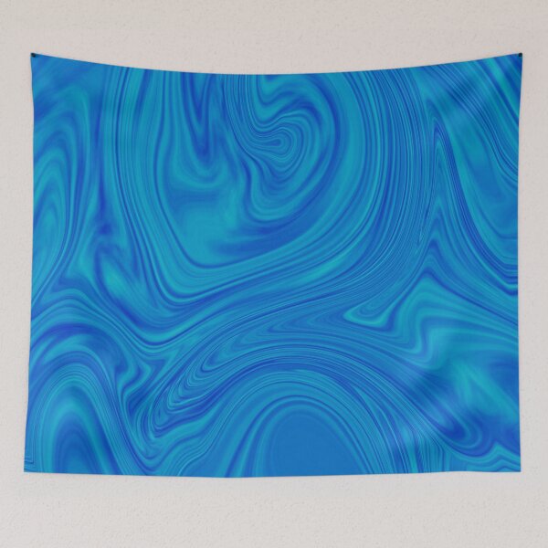 Item preview, Shades Of Blue Liquid Art. Liquid Marble. Abstract Design. designed and sold by Jason123za.