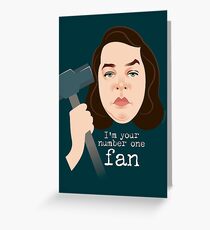 Number 1 fan Greeting Card