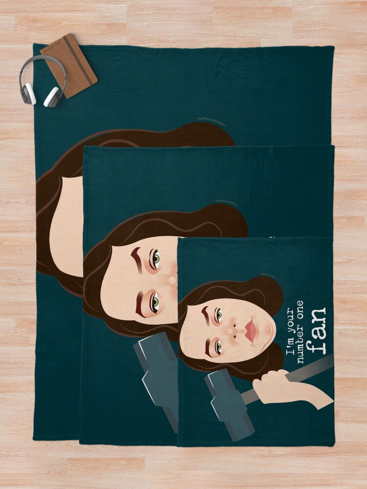 Alternate view of Number 1 fan Throw Blanket