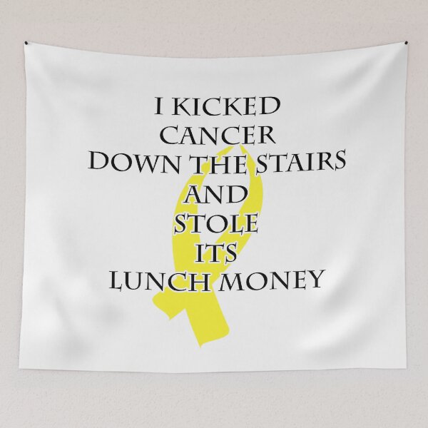 Item preview, Cancer Bully (Yellow Ribbon) designed and sold by blakcirclegirl.