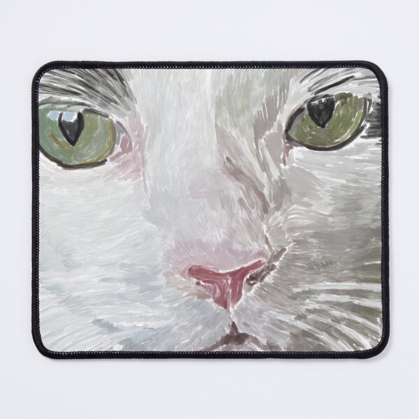Item preview, Portrait of a white and black Cat designed and sold by NJartbyNJacobson.