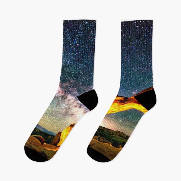 Item preview, Moab, Utah, Arches National Park with the rising Milky Way above designed and sold by Rocky Mountain Artistry.