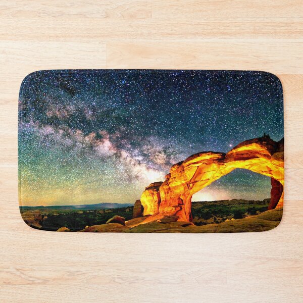 Item preview, Moab, Utah, Arches National Park with the rising Milky Way above designed and sold by Rocky Mountain Artistry.