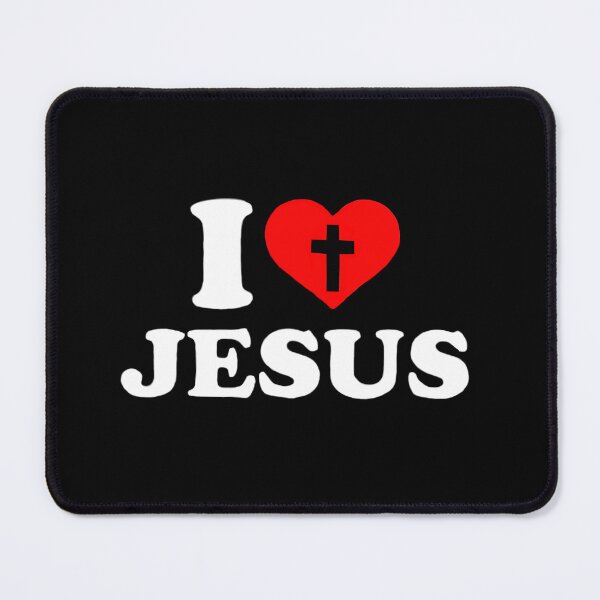 Item preview, I Love Jesus Red Heart with Cross 3 designed and sold by Rowena Jones.