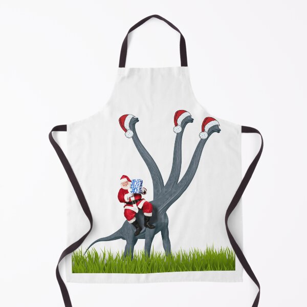 Item preview, Dinosaur Christmas with Santa Claus 13 | 3-necked dinosaur | Merry Xmas designed and sold by CosmicStory.