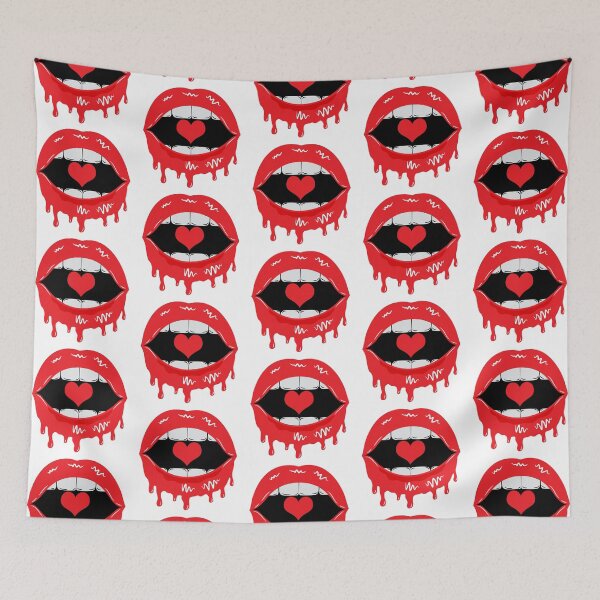 Item preview, Dripping Lips Red Color designed and sold by MisPuHoney.