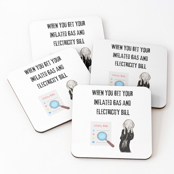 Item preview, utility bill the scream - funny  designed and sold by R2Dsign.
