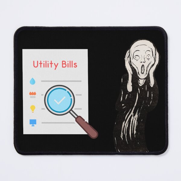 Item preview, utility bill the scream - funny designed and sold by R2Dsign.