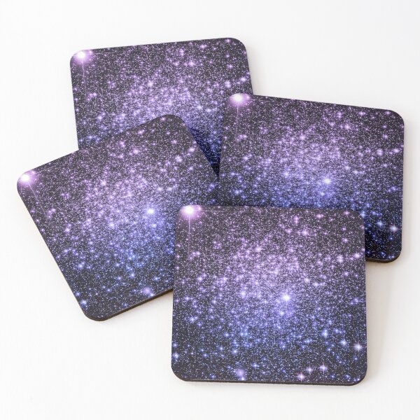 Item preview, Galaxy Sparkle Stars Lavender Periwinkle Blue Ombre  designed and sold by 2sweetsDesign.