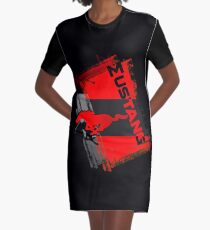 Ford Mustang - Design Graphic T-Shirt Dress