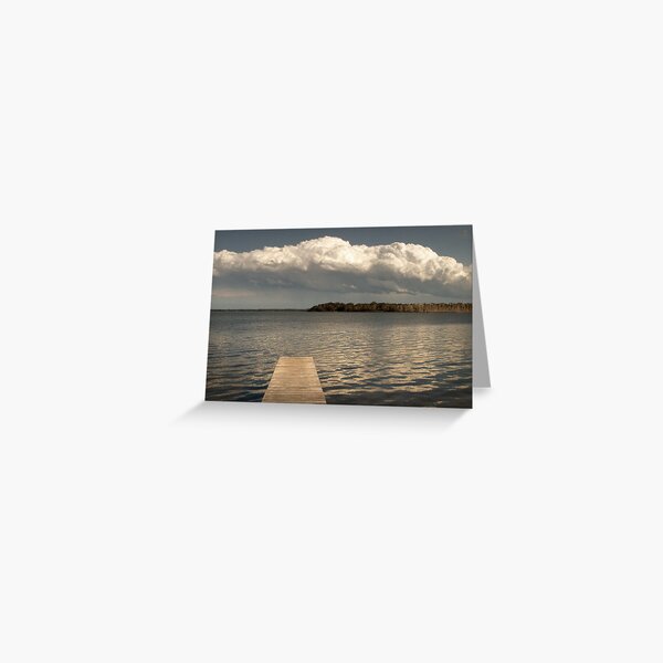 the lake after the rain Greeting Card
