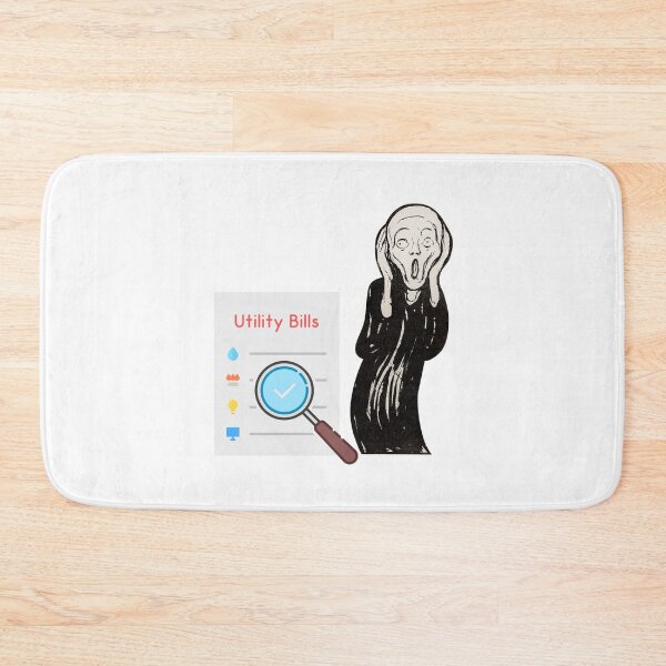 Item preview, utility bill the scream - funny  designed and sold by R2Dsign.