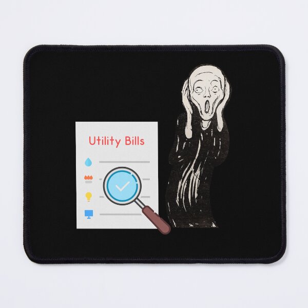 Item preview, utility bill the scream - funny  designed and sold by R2Dsign.