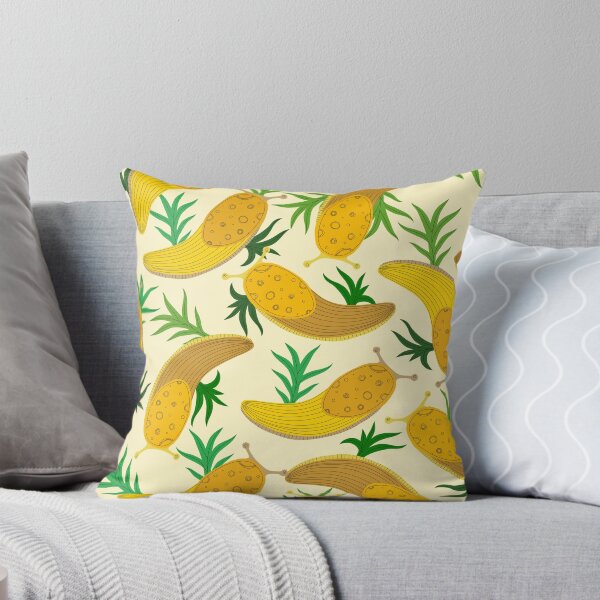 Item preview, Banana slugs on light yellow designed and sold by fogoosherie.