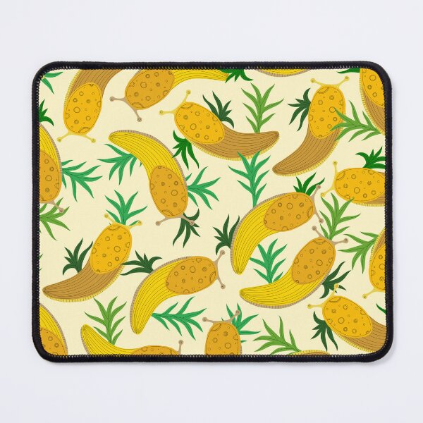 Item preview, Banana slugs on light yellow designed and sold by fogoosherie.