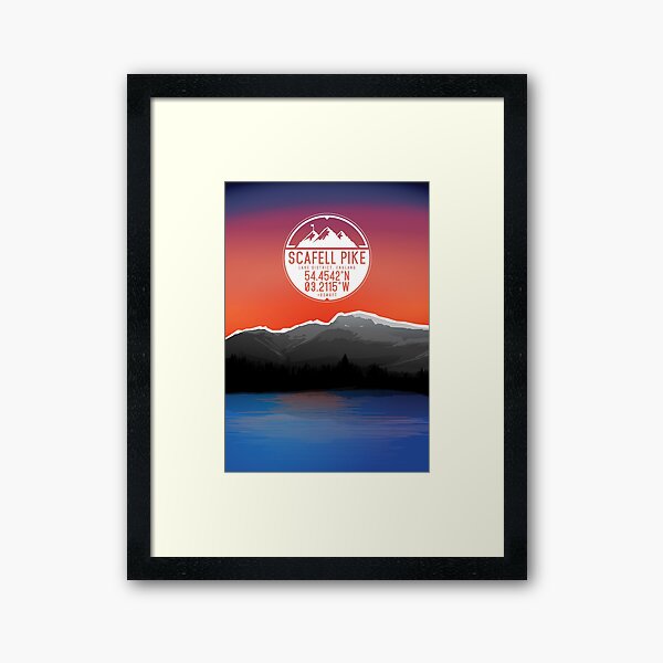 Three Peaks Series : Scafell Pike Framed Art Print