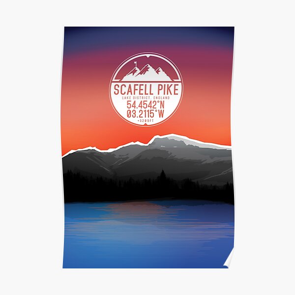 Three Peaks Series : Scafell Pike Poster