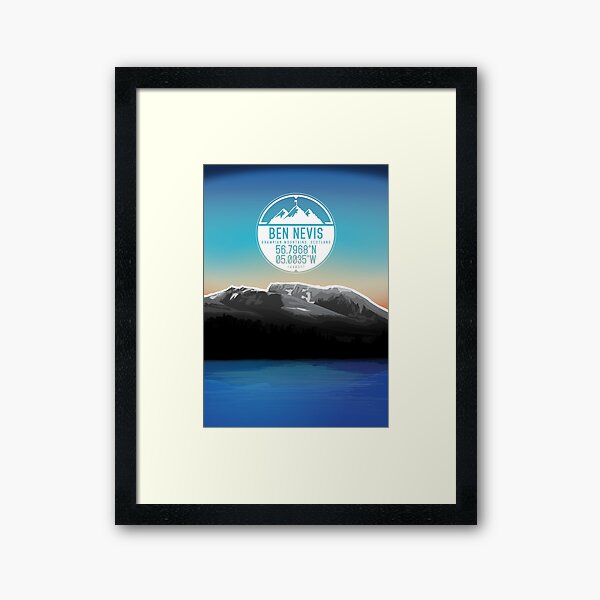 Three Peaks Series : Ben Nevis Framed Art Print