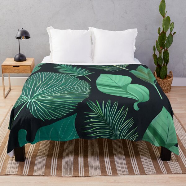 Item preview, Dark tropical green leaf patter #10 designed and sold by supeart.