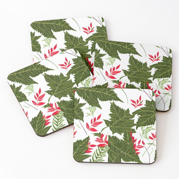 Item preview, tripical leaf floral pattern #9 designed and sold by supeart.