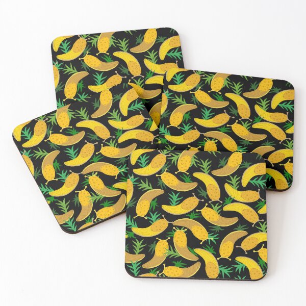 Item preview, Banana slugs on black designed and sold by fogoosherie.