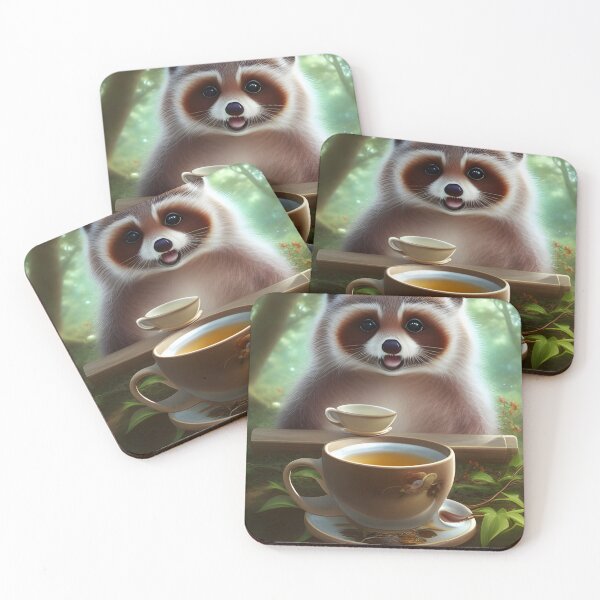 Item preview, Tea Time With A Tanuki designed and sold by ZenEverAI.