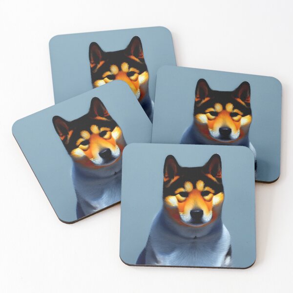 Item preview, Shiba Inu portrait - dog art painting #35 designed and sold by supeart.